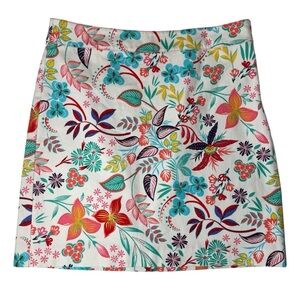 Talbots Floral Multicolor Midi Skirt. Size 6